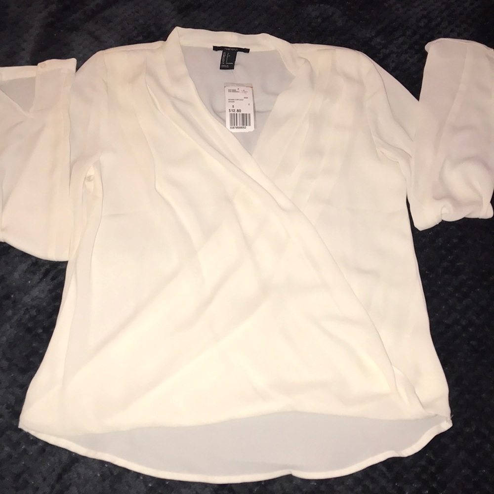 Cream blouse